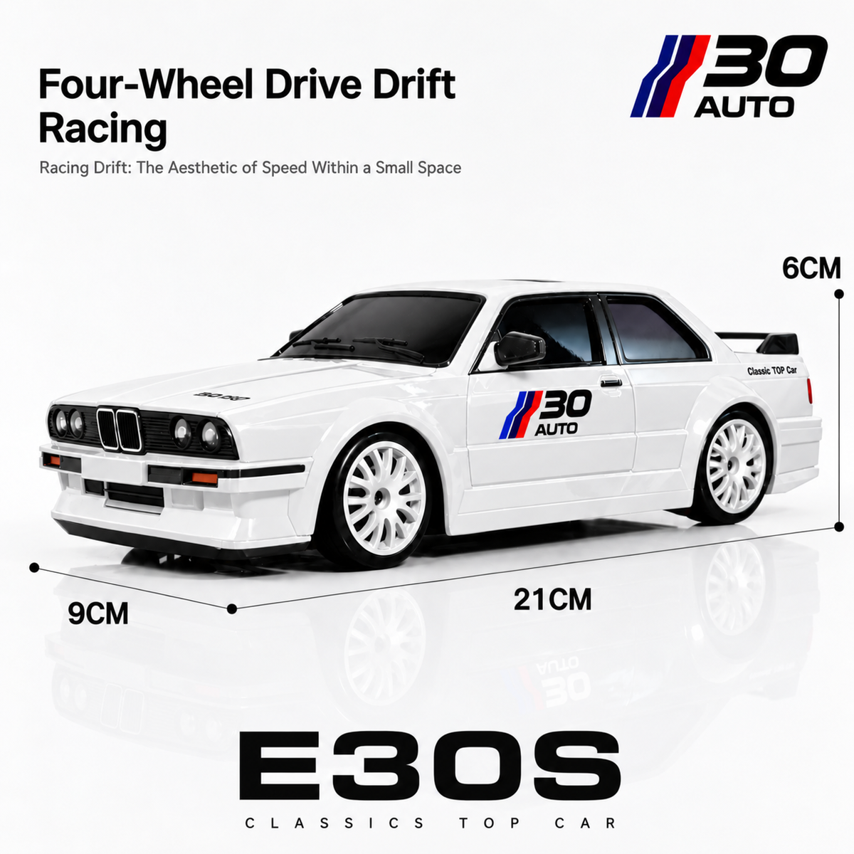 HGT E30S 4WD Drift RC Car – Classic Racing Model