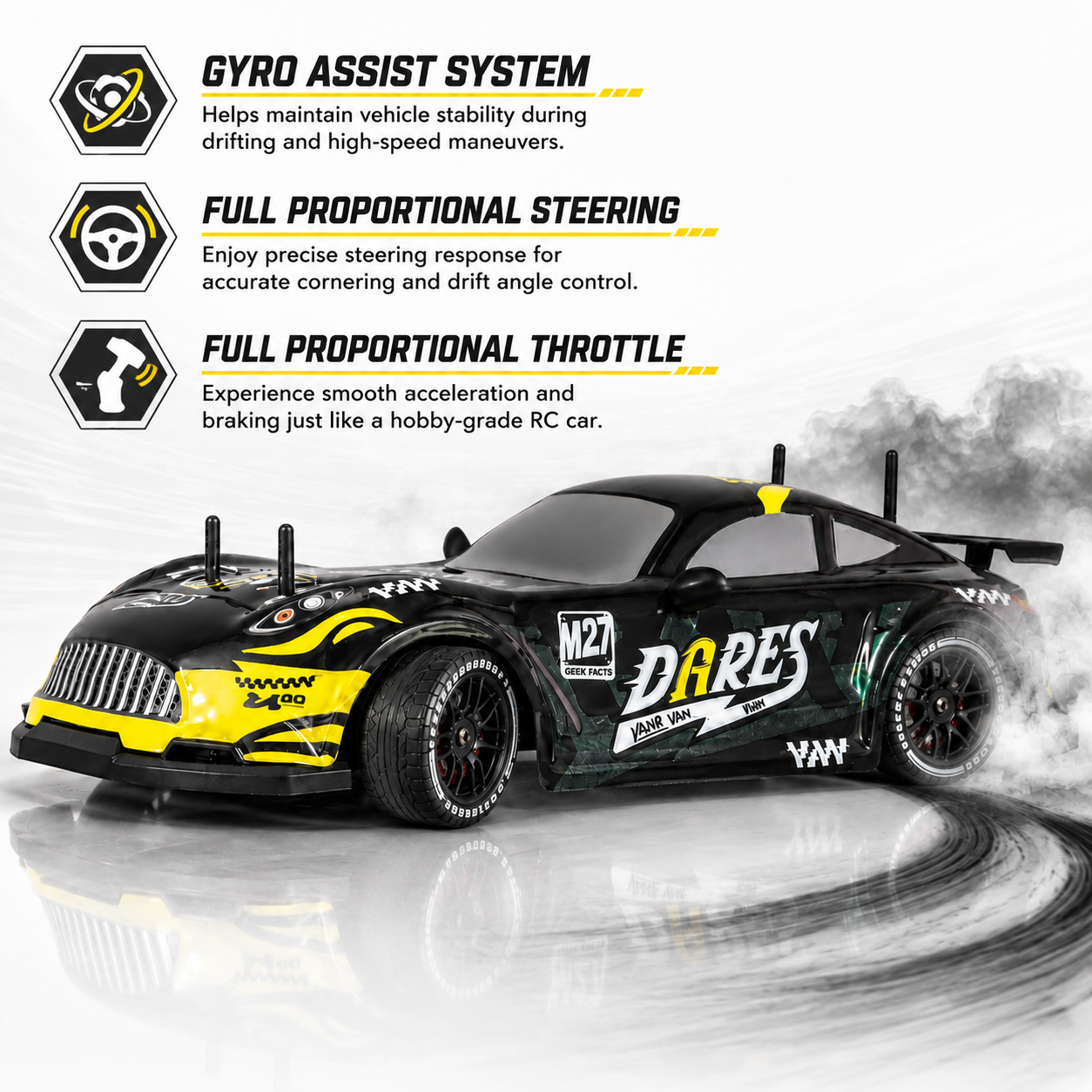 HGT Street Drift RC Car (1:16) With Gyroscope
