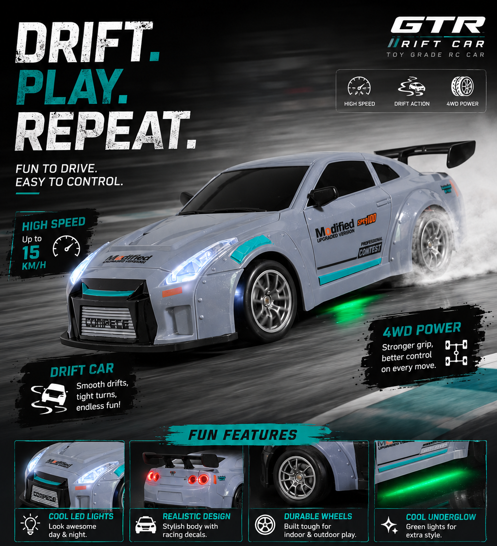 HGT R35 1: 24 4WD Drift RC Car – High Speed RC Car