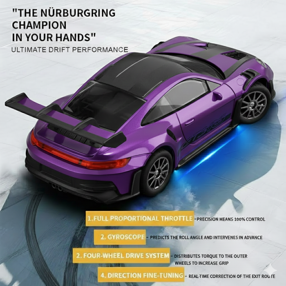 HGT Alloy GT2 Drift RC Car (1:43)