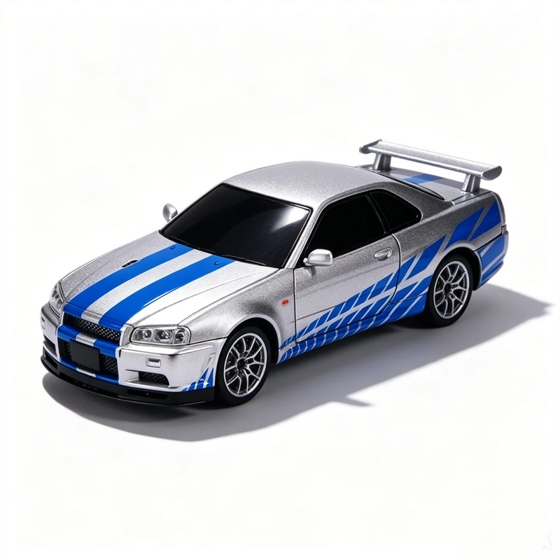HGT R34 1:24 Scale Die-Cast RC Drift Car – Fully Proportional Steering & Throttle