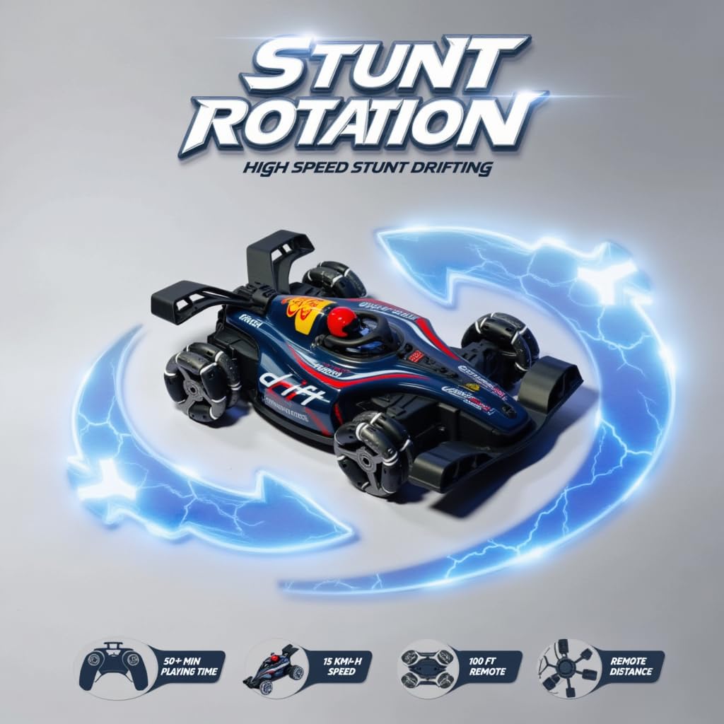 4WD RC Drift Stunt Car with Smoke Spray & LED Lights | Gesture & Remote Control