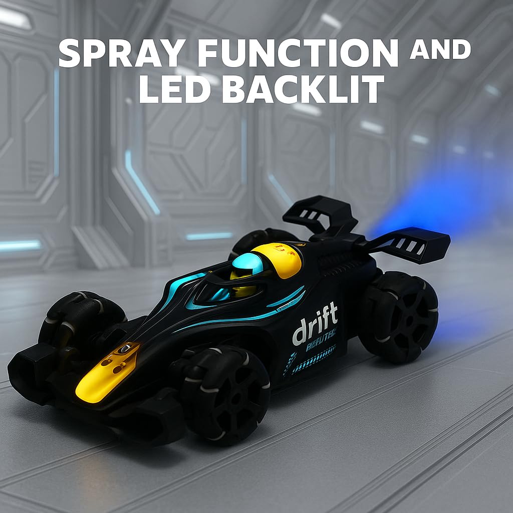 4WD RC Drift Stunt Car with Smoke Spray & LED Lights | Gesture & Remote Control