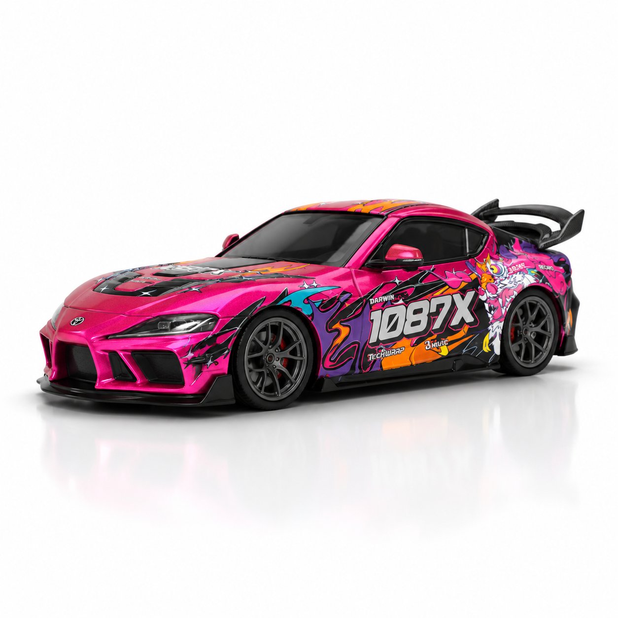 JXC SP4301 Official Licensed for Supra RTR 1/43 2.4G 4WD Drift RC Car with Gyro Full Proportional Remote Control by HGT