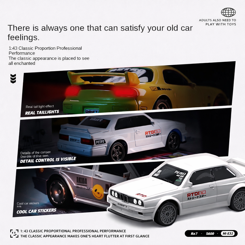 HGT M3 1:43 Drift RC Car 1:43 Gyro Version