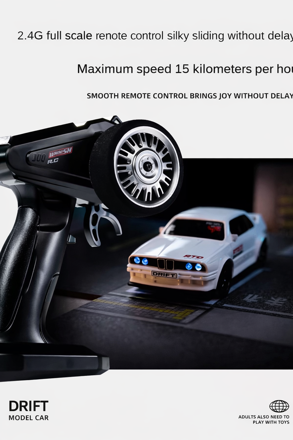 HGT M3 1:43 Drift RC Car 1:43 Gyro Version