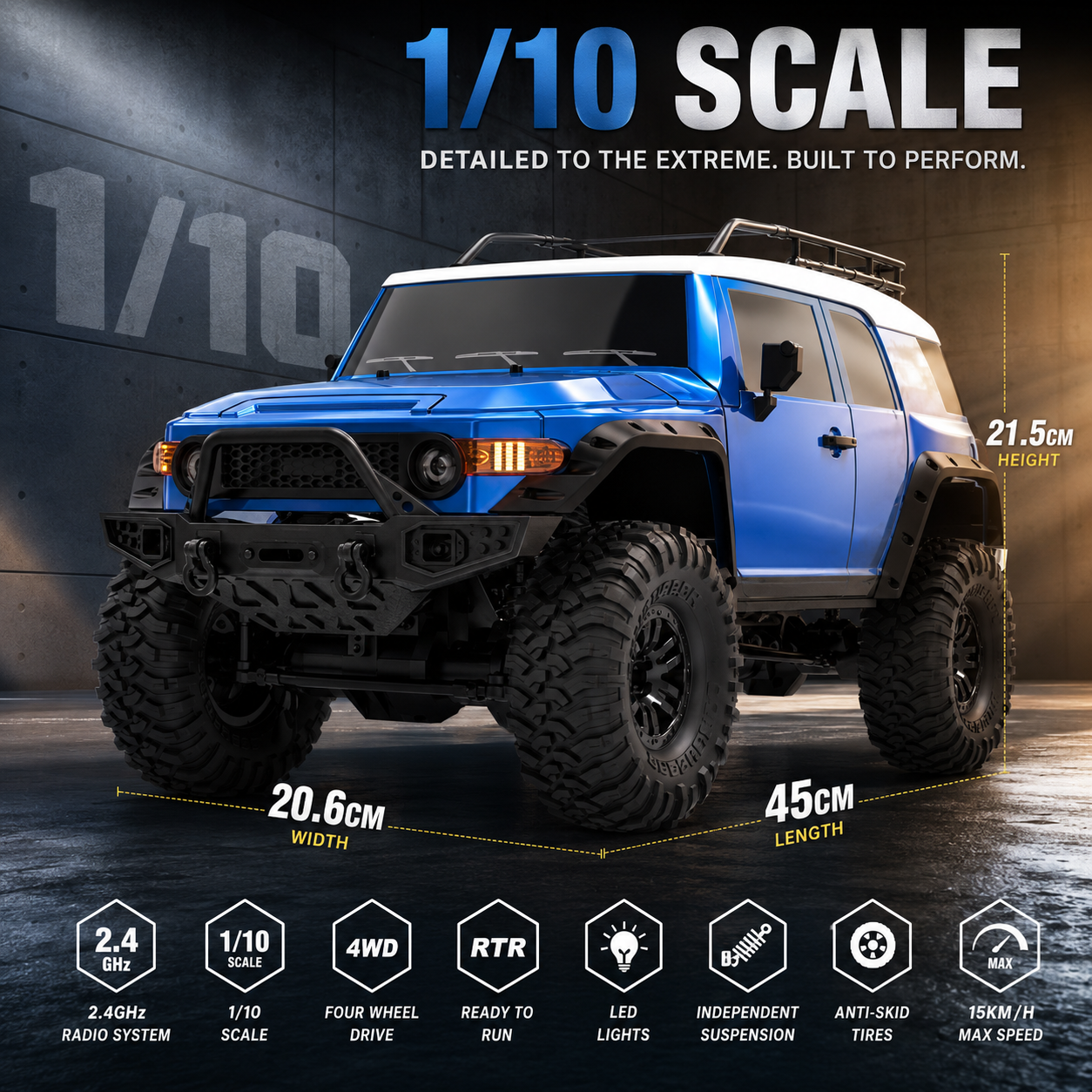 HB Toys ZP1007 1/10 RC Off-Road Rock Crawler by HGT