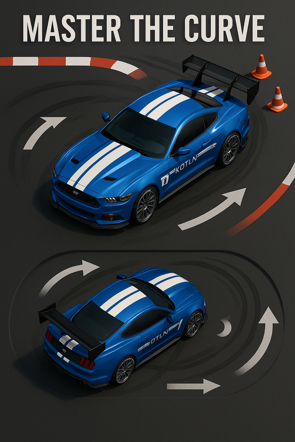 DWH RC Drift Car, 1:24 Scale Remote Control Vehicle with LED Lights, 2.4GHz 20KM/H 4WD High Speed RC Cars, Drifting Tires＆ Batteries, (Skyline BLU-X)