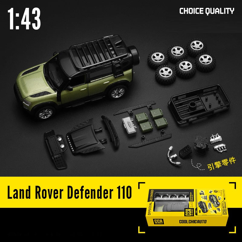 1/43 Land Rover Defender 110 Static Model Assembly Car Model Diecast Models