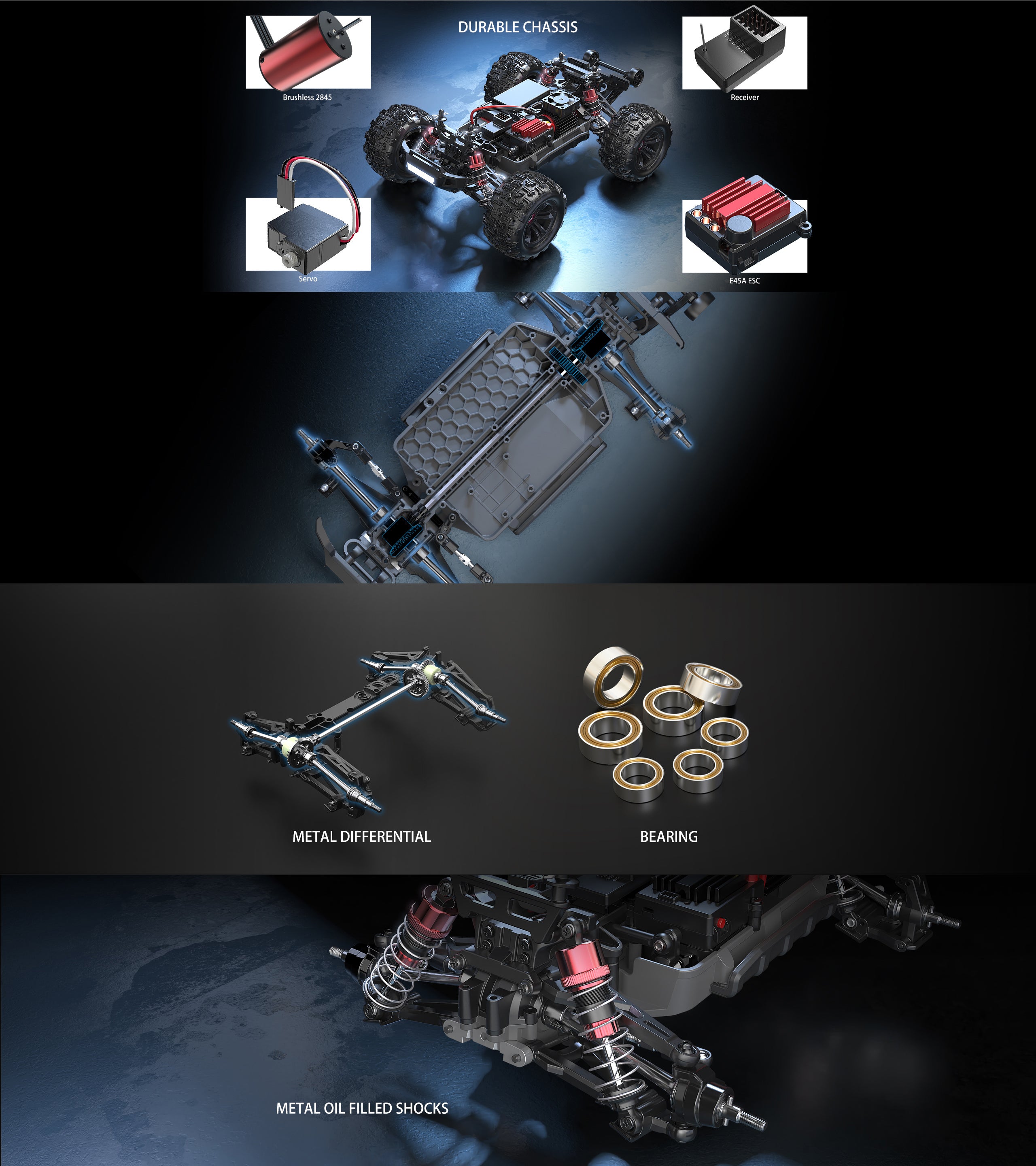 MJX 16210 1/16 scale Hyper Go Brushless 45KM/H