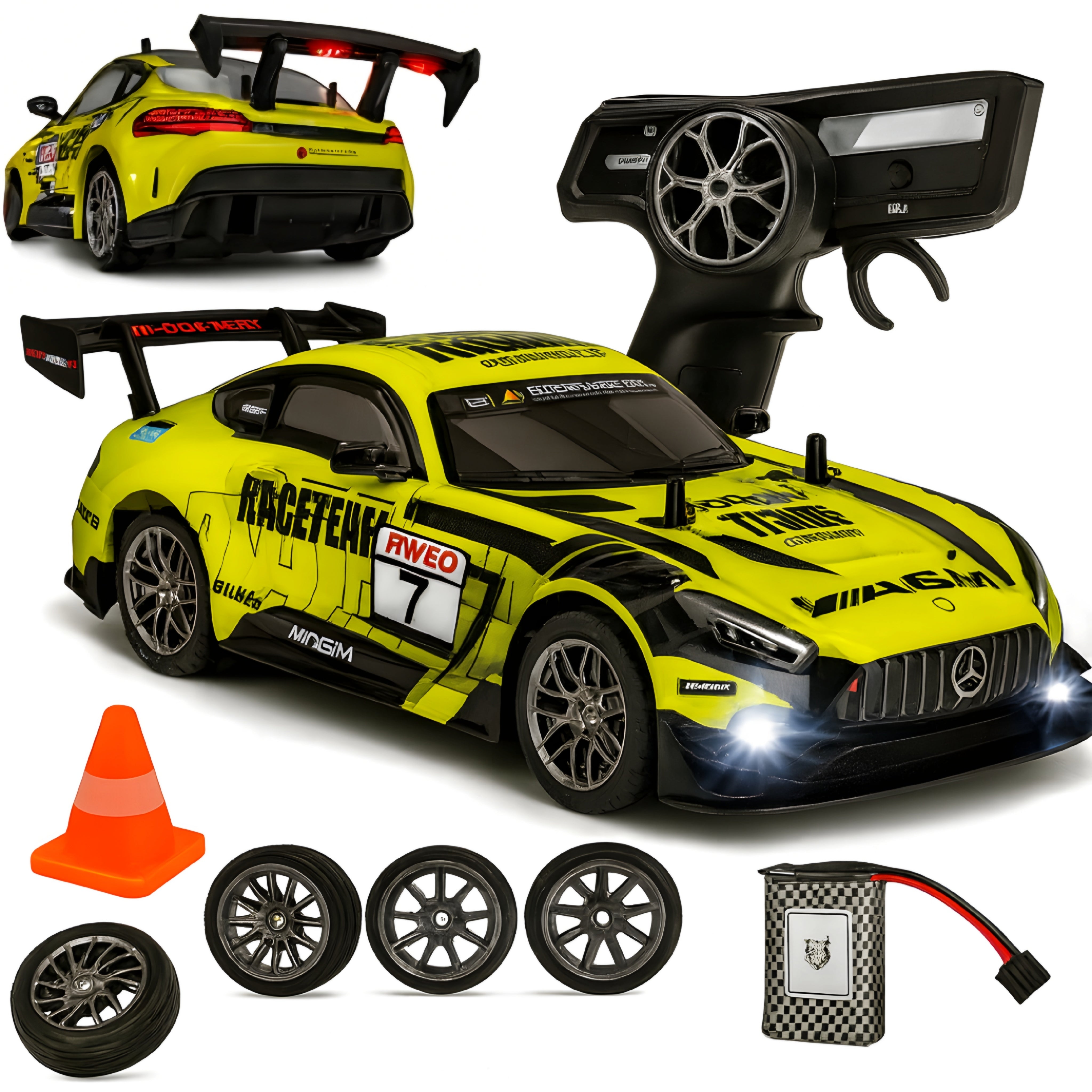 HGT RS Pro Drift RC Car (1:16)(Yellow Track)