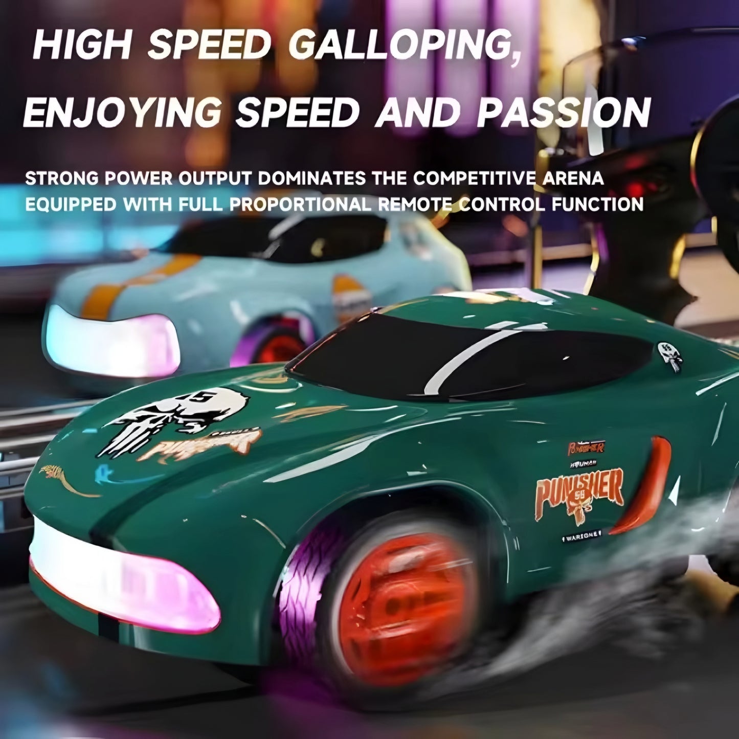 Mini RC Drift Car 1:64 Scale | Pocket-Size 4WD Desk Drift Car