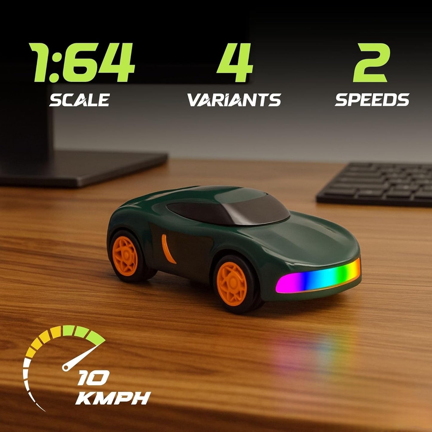 Mini RC Drift Car 1:64 Scale | Pocket-Size 4WD Desk Drift Car