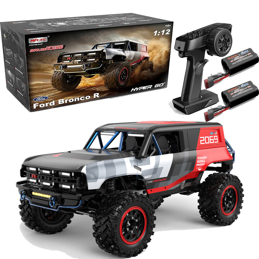 H12P Brushless 1:12 Ford Bronco R Crawler Truck | 2S LiPo High-Power RC Off-Road Vehicle