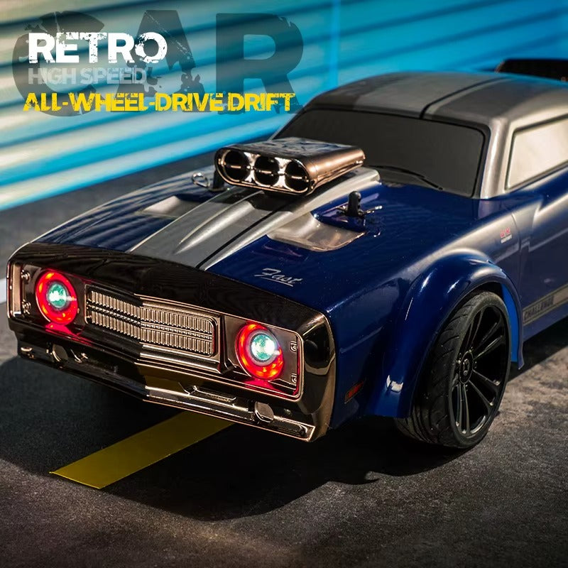 DWH Retro Muscle RC Drift Car 1:16 Scale | 4WD Hobby-Grade Drift Car – Up to 40 km/h