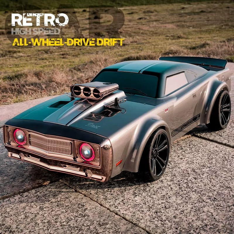 DWH Retro Muscle RC Drift Car 1:16 Scale | 4WD Hobby-Grade Drift Car – Up to 40 km/h