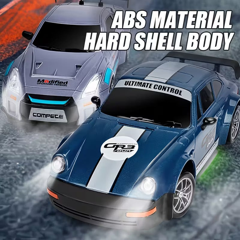 Porsche RC Drift Car 1:24 Scale – 20 KM/H High Speed 4WD Remote Control Car with LED Lights – 2.4GHz Racing RC Car with Drift Tyres & Rechargeable Battery