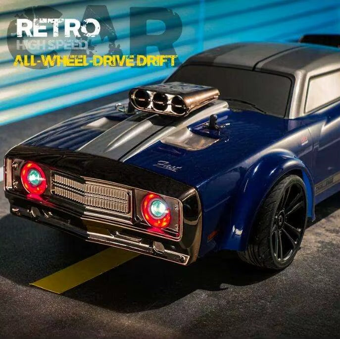 DWH Retro Muscle RC Drift Car 1:16 Scale | 4WD Hobby-Grade Drift Car – Up to 40 km/h