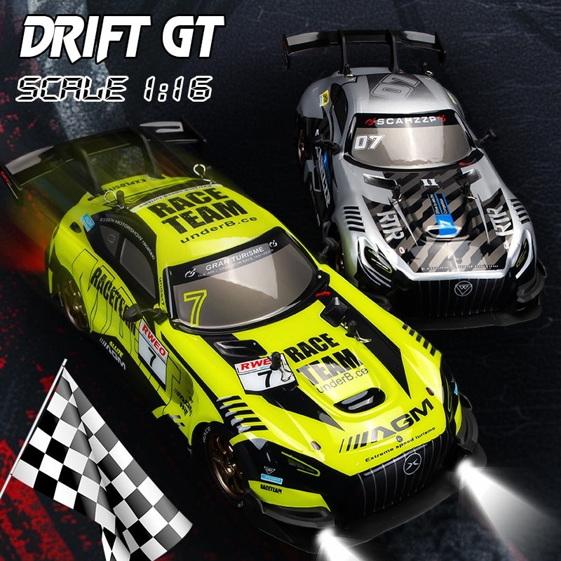 DWH RC Drift Car for Adults | High Speed 4X4 Remote Control car with Speed Adjustment, LED Lights, Extra Tyres & Cone – Rechargeable Drift Car